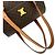 Céline Celine Vintage Macadam Blazon Pattern Mini Boston Tasche aus Leder Braun - Ansicht 4