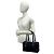 Mini Bolsa Boston Gucci em Lona e Couro Preto - vista 2