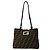 Borsa Tote Fendi Zucca FF Pattern Canvas Leather Marrone Nero
