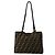 Borsa Tote Fendi Zucca FF Pattern Canvas Leather Marrone Nero - vista 3