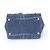 Miu Miu Biker Denim Quilted Leather Handbag Tote Bag RN1032 Nero Blu - vista 6