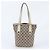 Borsa Tote a Secchiello Gucci GG Canvas Leather Marrone - vista 3