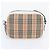 Bolsa de Ombro Burberry Nova Check em Couro e Lona Bege - vista 3