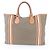 Borsa Tote Gucci in tela GG e pelle Beige Cammello - vista 3