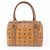 MCM Visetos Monogram Leder Tote Bag Braun - Ansicht 3