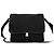 Bolso de hombro Prada en nylon Tessuto Pocono y cuero Saffiano con logo triangular Negro - vista 2