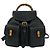 GUCCI Vintage Bamboo Leather Backpack Black
