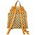Gucci Vintage GG Logo Canvas Leder-Rucksack Braun - Ansicht 3