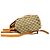 Gucci Vintage GG Logo Canvas Leder-Rucksack Braun - Ansicht 5