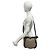 Borsa a tracolla Gucci in tela con motivo GG e pelle Marrone - vista 2