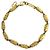 Bracciale con charm a foglia vintage Christian Dior D'oro