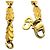 Bracciale con charm a foglia vintage Christian Dior D'oro - vista 4