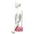 Borsa a tracolla con catena Chanel Matelassé Coco Mark in pelle di agnello Rosa - vista 2