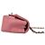 Borsa a tracolla con catena Chanel Matelassé Coco Mark in pelle di agnello Rosa - vista 6