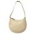 LOEWE Vintage Semi-Schultertasche aus Leder mit eingraviertem Logo Weiß