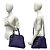 Bolsa Prada em couro Saffiano com logo triângulo Roxo - vista 2