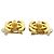 Orecchini CHANEL Vintage motivo Coco Mark Turnlock D'oro - vista 4