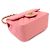 Borsa a tracolla Chanel Mini Matelasse con catena in Rosa - vista 5