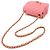 Borsa a tracolla Chanel Mini Matelasse con catena in Rosa - vista 6