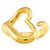 Autre Marque Anello a fascia cuore Tiffany & Co. in oro giallo 18K - vista 2