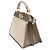 Borsa 2-Way Fendi Peekaboo ISeeU Petite Marrone Blu Beige - vista 4