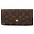 Louis Vuitton Monogram Portefeuille Sarah Bi-fold Long Wallet Braun Monogramm