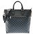 Borsa Louis Vuitton Damier Cobalt Newport Tote N41588 Nero Blu