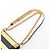 Borsa a tracolla Chanel Boy North-South Border D'oro Blu navy - vista 13