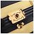 Borsa a tracolla Chanel Boy North-South Border D'oro Blu navy - vista 6