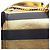 Borsa a tracolla Chanel Boy North-South Border D'oro Blu navy - vista 7