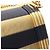 Borsa a tracolla Chanel Boy North-South Border D'oro Blu navy - vista 8