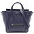 Céline Celine Luggage Nano Shopper 2-Way Handtasche Marineblau