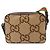 Borsa a spalla Gucci Jumbo GG Rosso Verde Cammello - vista 3