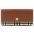 Burberry Nova Check Bi-fold Long Wallet Brown Beige