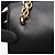 Borsa a mano in pelle nera Christian Dior Nero - vista 5