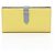 Hermès Portafoglio lungo bi-fold Hermes Bearn Soufflé Blue Lin Giallo