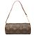 Louis Vuitton Brown Monogram Papillon Pochette Castaño