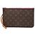 Pouch Louis Vuitton Brown Monogram Neverfull MM Marrone