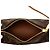 Louis Vuitton Brown Monogram Papillon Pochette Castaño - vista 4