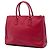 Prada Galleria Double Zip Tote Large aus Saffiano Leder in Rot - Ansicht 2