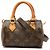 Louis Vuitton Brown Monogram Nano Speedy Dating Marrone