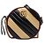 Borsa a tracolla rotonda Gucci Mini GG Marmont in pelle matelassé nera con manico Torchon Nero