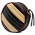 Borsa a tracolla rotonda Gucci Mini GG Marmont in pelle matelassé nera con manico Torchon Nero - vista 2