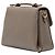 Borsa Satchel Gucci Small in pelle Dollar Calf marrone con G intrecciate Taupe - vista 2