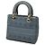 Autre Marque Dior Blue Medium Embroidered Canvas Cannage Lady D Lite Blau - Ansicht 2
