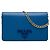 Portafoglio con catena Prada Blue Saffiano Lux Monochrome