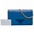 Portafoglio con catena Prada Blue Saffiano Lux Monochrome - vista 6