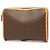 Céline Clutch Celine Brown Macadam Coated Canvas Marrone - vista 2