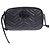 Gucci Mini Borsa a Tracolla Monocromatica in Pelle Matelassé GG Marmont Nera Nero