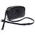 Gucci Mini Borsa a Tracolla Monocromatica in Pelle Matelassé GG Marmont Nera Nero - vista 3